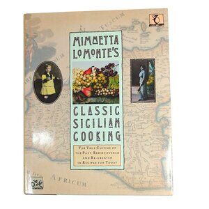 Mimmetta Lo Monte's Classic Sicilian Cooking Vintage Italian Cookbook Hardcover